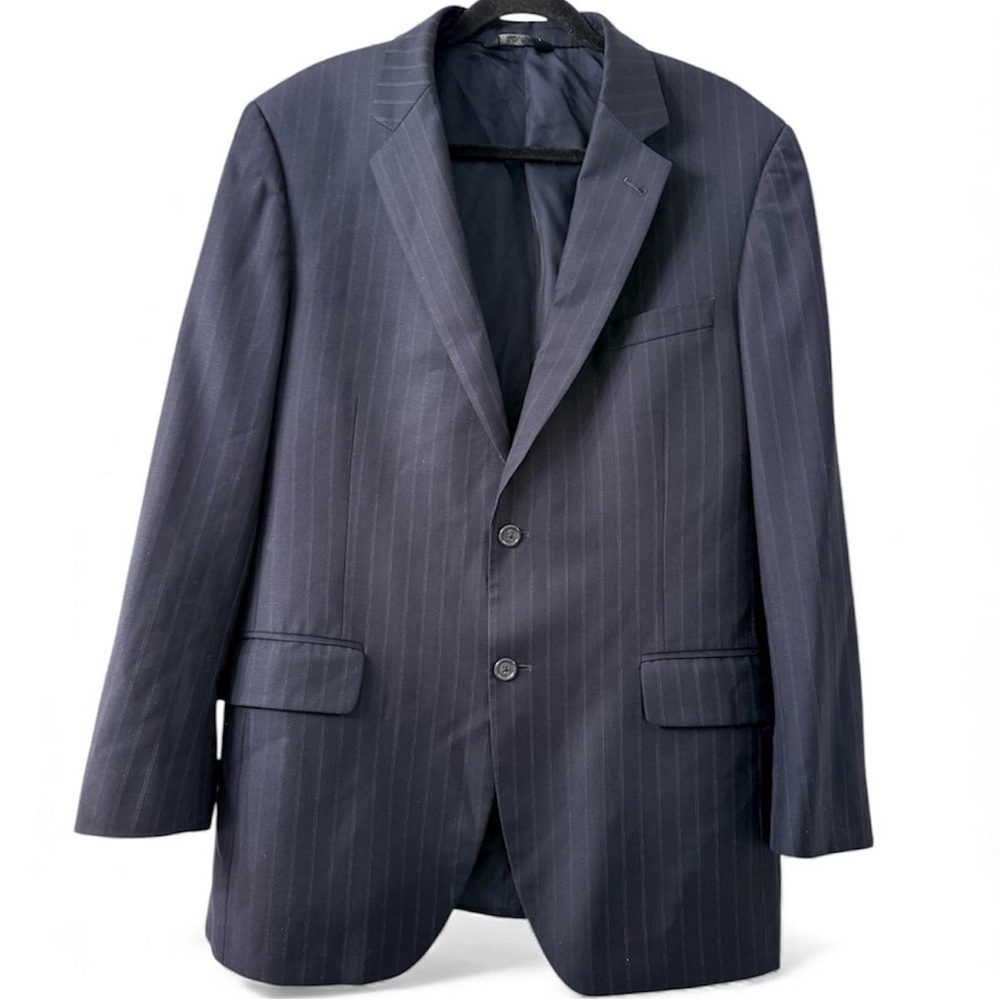 Jos A Bank‎ Signature 41R 100% Wool Pinstripe Blazer